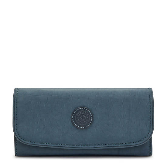 Portefeuilles Kipling Money Land Snap Bleu Marine Grise | FR 1419OK
